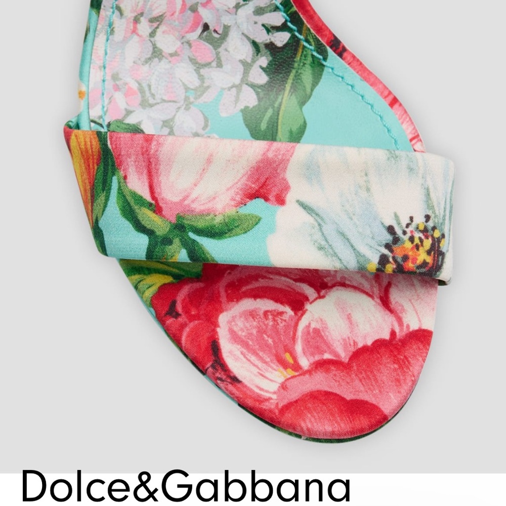 Dolce & Gabbana Floral Multicolor Heels - Picture 8 of 12